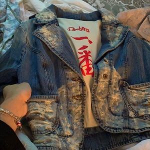 Jean bebína jacket